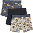 VRS børne 3-pak boxershorts str. 134/140 - beige/blå