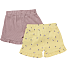 VRS baby 2-pak shorts str. 74/80 - gul/rosa