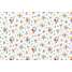 Design folie sunflor - hvid med blomster