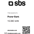 SBS powerbank 10.000 mAh - sort