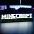 Minecraft lampe - hvid, sort og brun