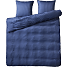 Mikrofiber sengetøj - Dobby blå