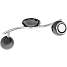 Bimeda LED 2-spotskinne - sort/krom