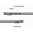 Apple Macbook Air 2023 M2 15" 256 GB Space Grey