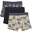 VRS børne 3-pak boxershorts str. 134/140 - beige/blå