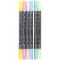 Tekstiltusch, streg 2,3+3,6 mm, 6 stk