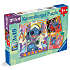 Disney Stitch puslespil - 3x49 brikker