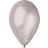 Latexballoner 26 cm 10- pak - metallic sølvfarvet