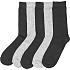 VRS børne 5-pak strømper str. 35/37 - sort/grå