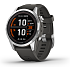 Garmin Fenix 7s Pro Solar 42 mm sportsur- grå
