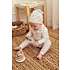 Tiny One 5-dele med body, leggings, hue, savlesmæk og futter str. 86 - beige