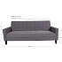 Milton sovesofa med opbevaring - mørkegrå