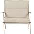 Markly loungestole m/hynder og bord - natur