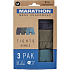 Marathon herre 3-pak tights str. M - blå/grøn/sort