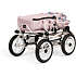 BRIO Kombi dukkevogn, dråbemønster, pink