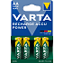 Varta Recharge Accu Power 4-pak AA 2600mAh genopladelige batterier