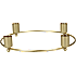Rund metaladventsstage D: 24,5 cm - guldfarvet