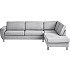 Rom Nordic højrevendt open-end sofa - lysegrå