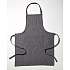 Forklæde i sort og grå