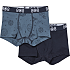 808 børne 2-pak boxershorts str. 10 år - blå