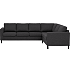 Oslo højrevendt hjørnesofa - mørkegrå