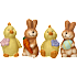 Kylling eller kanin figur 7,5 cm - flere varianter - assorteret