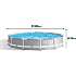 Intex Prism Frame Pool Set - 6.503 liter