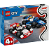 LEGO City Williams Racing og Haas Formel 1 racerbiler 60464