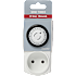Elworks mekanisk mini timer, 24 timer - hvid