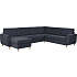 Madrid Nordic vendbar hjørnesofa med chaiselong - navy