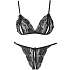 VRS dame bundløst lingerisæt str. S/M - sort