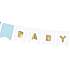 Guirlande "Baby Boy" 15x160 cm - Lyseblå