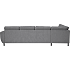 Rom Nordic vendbar hjørnesofa med chaiselong - antracit