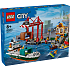 LEGO City Havnefront med fragtskib 60422