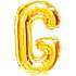 Folieballon "G" 35 cm - Guld