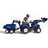 Falk Toys New Holland renderaver med vogn