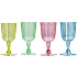 Vinglas i plastik 4-pak – flere varianter – assorteret