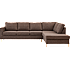 Oslo højrevendt open-end sofa - brun