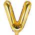 Folieballon "V" 33 cm - flere varianter - assorteret