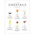 Cocktails opskrifter nr. 4 - 30x40 cm