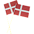 Salling A5 papirsflag med træpind 8-pak H:40 cm