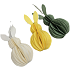 Honeycomb papirkanin H: 12 cm - flere varianter - assorteret