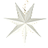 Julefryd papir dekorationsstjerne Ø: 45 cm - Hvid