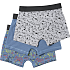 VRS børne 3-pak boxershorts str. 146/152 - blå/grå