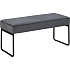 Xenia bænk - mørkegrå
