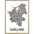 Sjælland, byer - 50x70 cm
