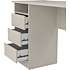 Function Plus skrivebord med 3 skuffer - beige
