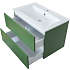 Bakkedahl badmøbel med vask - støvet grøn