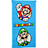 Super Mario og Luigi håndklæde - 70x140 cm