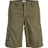 JJ REBEL herre shorts i bomuld str. 5XL - mørkegrøn
